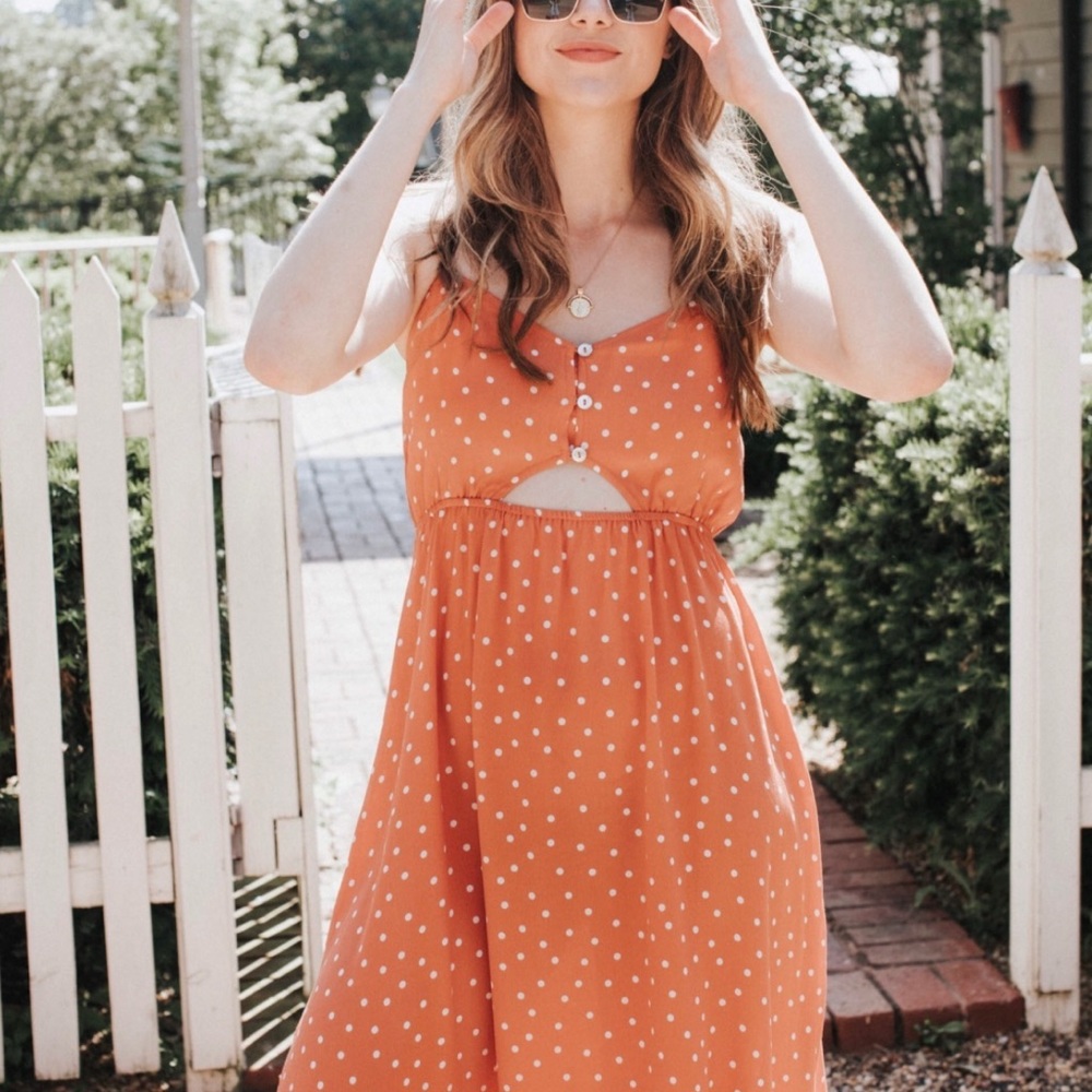 Saltwater Luxe Polka Dot Dress